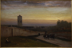 Twilight, oil on canvas painting by George Inness, 1875 by George Inness