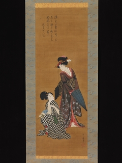 Two Beauties by Kitagawa Utamaro