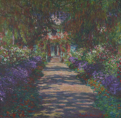 Une Allée du jardin de Monet, Giverny by Claude Monet