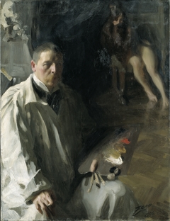 Self-Portrait with a Model by Anders Zorn