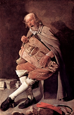 The Hurdy-Gurdy Player by Georges de La Tour