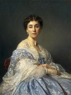 Portrait of Aleksandra Zatlerowa by Józef Simmler