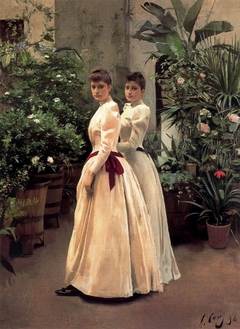 Retrat de les senyoretes N.N. by Ramon Casas i Carbó