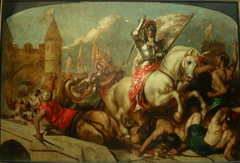 eanne d'Arc à la sortie d'Orléans, repoussant les Anglais by William Etty