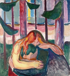 Vampire in the Forest by Edvard Munch