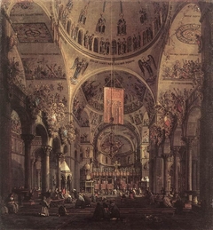 Venice: The Interior of San Marco by Day by Canaletto