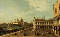 Venice: The Molo with Santa Maria della Salute by Canaletto