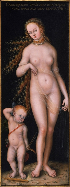 Venus and Amor by Lucas Cranach the Elder