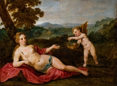 Venus and Cupid by David Teniers the Younger