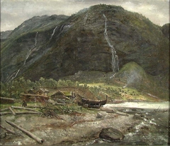 View at Skjolden in Sogn by Johan Christian Dahl