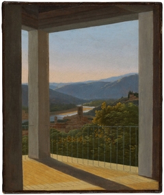 View From a Loggia by Antoine-Félix Boisselier