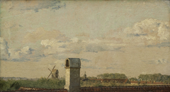 View from a Window in Toldbodvej Looking towards the Citadel in Copenhagen by Christen Købke