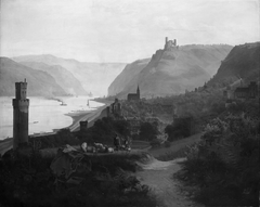 View of Oberwesel and the Rhine. Germany by Frederik Sødring