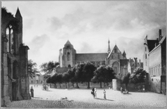 View of the Church in Veere from the South by Jan van der Heyden