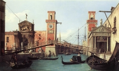 View of the entrance to the Arsenal by Canaletto