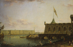 View of the Peter and Paul Fortress and Palace Embankment by Fyodor Alekseyev