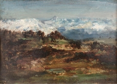 View of the Snowcapped Alps by Narcisse Virgilio Díaz