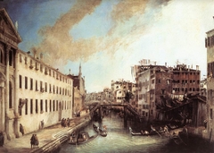 View of Venice: Rio dei Mendicanti by Canaletto