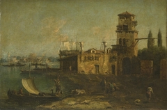 Villa by the Sea by Francesco Guardi