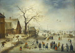 Village in Winter by Jan Brueghel the Younger