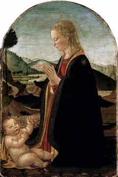 Virgin adoring the Child by Francesco Botticini