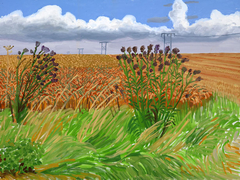 Wheatfields off Woldgate by David Hockney