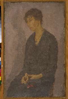 Woman Holding a Flower by Gwen John