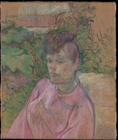 Woman in the Garden of Monsieur Forest by Henri de Toulouse-Lautrec