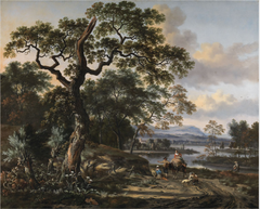 Wooded Landscape with a River by Jan Wijnants