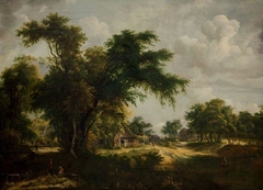 Woodland Scene by Meindert Hobbema