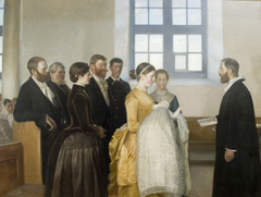 A Baptism by Michael Peter Ancher