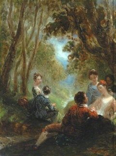 A Fête Champêtre by Pierre-Joseph Dedreux-Dorcy