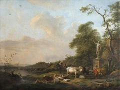 A Pastoral Scene by Balthasar Paul Ommeganck