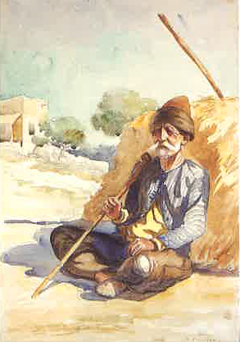 A Peasant from the Bekaa by Moustafa Farroukh