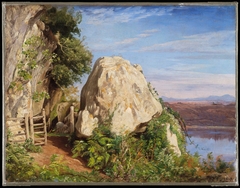 A Sheep Cote on Lake Albano by Worthington Whittredge