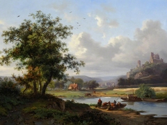 A Summer Landscape by Fredrik Marinus Kruseman