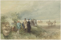 Aan de kust van de Zuiderzee by Charles Rochussen