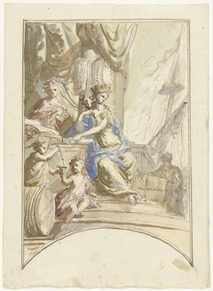 Allegorie op de handel ter zee by Elias van Nijmegen