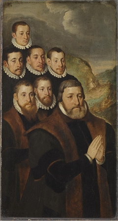 Antoine Humbelot with his sons by Pieter Pourbus