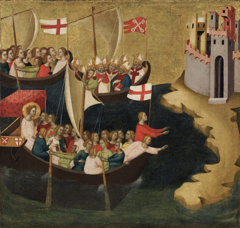 Arrival of Saint Ursula at Cologne by Bernardo Daddi