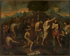 Baptism of Christ by Nicolas Poussin