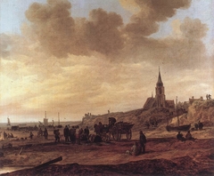 Beach at Scheveningen by Jan van Goyen