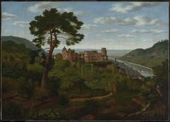 Blick auf Heidelberg und das Heidelberger Schloss by Christian Philipp Köster