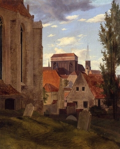 Blick von St. Afra zum Meißner Dom.jpg by Ernst Ferdinand Oehme