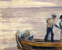 Boat with Three Boys by Edvard Munch