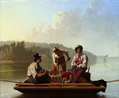 Boatmen on the Missouri by George Caleb Bingham