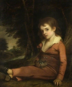 Boy with a bird's nest by John Hoppner