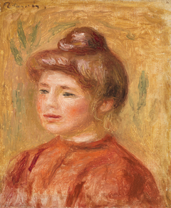 Bust of Woman in Red (Buste de femme en rouge) by Auguste Renoir