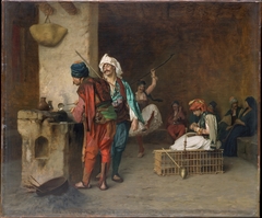 Cafe House, Cairo (Casting Bullets) by Jean-Léon Gérôme