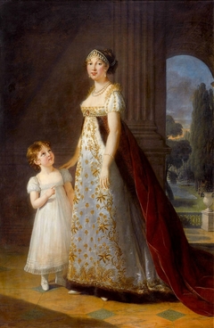 Caroline Bonaparte, queen of Naples, with her daughter Laetitia Murat by Elisabeth Louise Vigée Le Brun